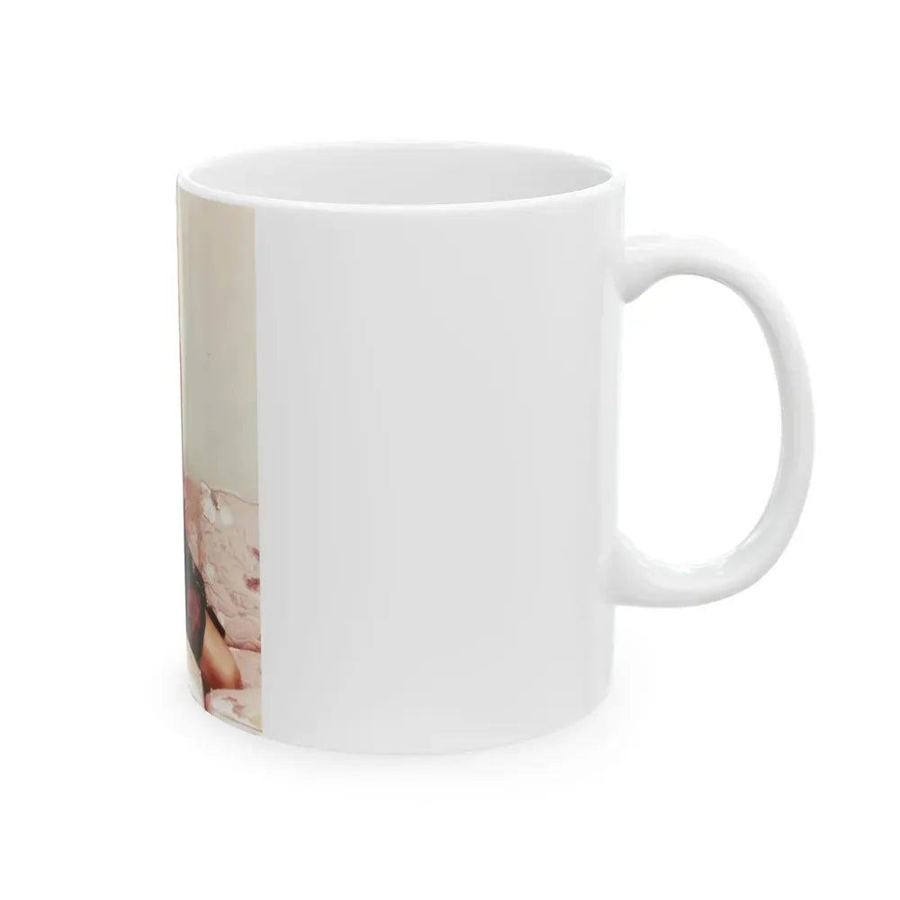 Joi Lansing #01 (Vintage Female Icon) White Coffee Mug - Go Mug Yourself