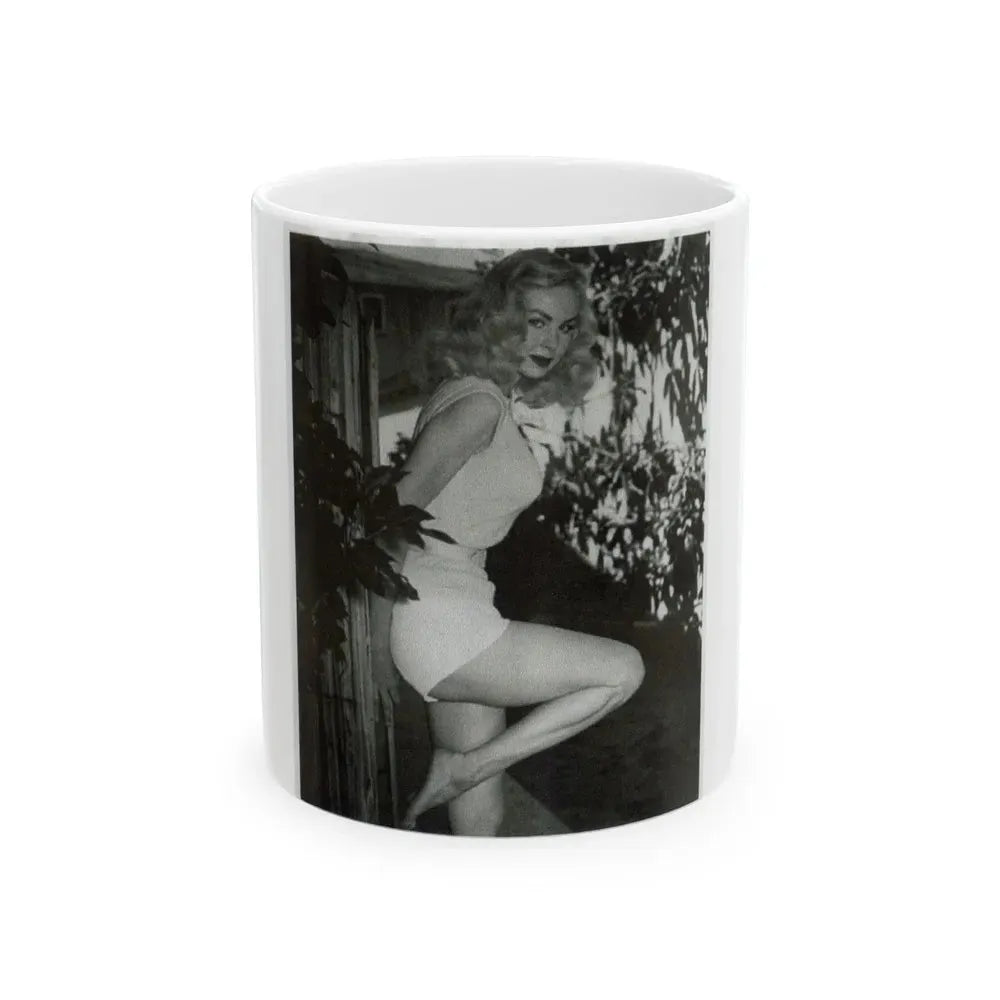 Joi Lansing #100 (Vintage Female Icon) White Coffee Mug 11oz - Go Mug Yourself
