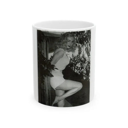 Joi Lansing #100 (Vintage Female Icon) White Coffee Mug 11oz - Go Mug Yourself