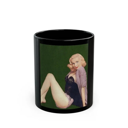 Joi Lansing #101 (Vintage Female Icon) Black Coffee Mug 11oz - Go Mug Yourself
