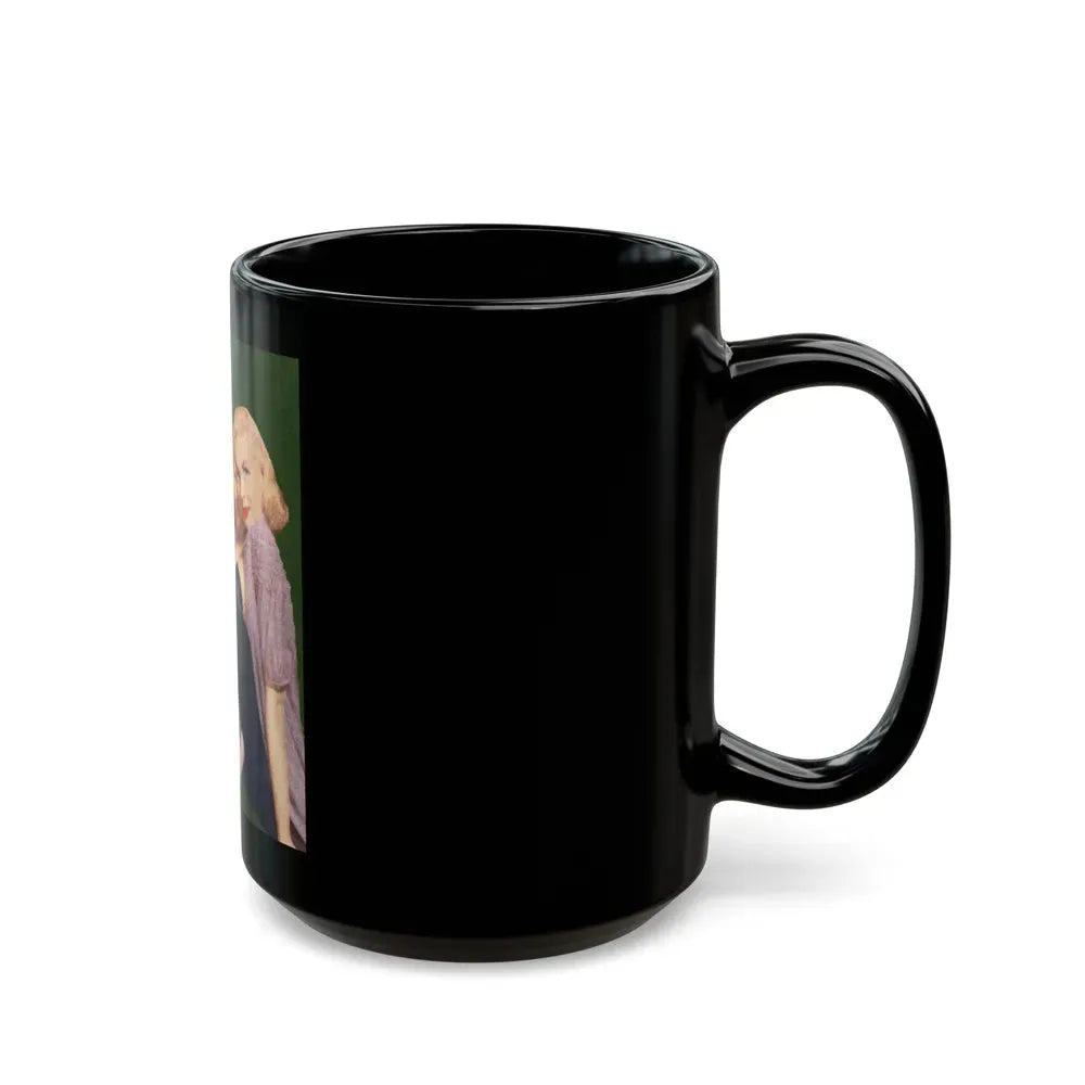 Joi Lansing #101 (Vintage Female Icon) Black Coffee Mug - Go Mug Yourself