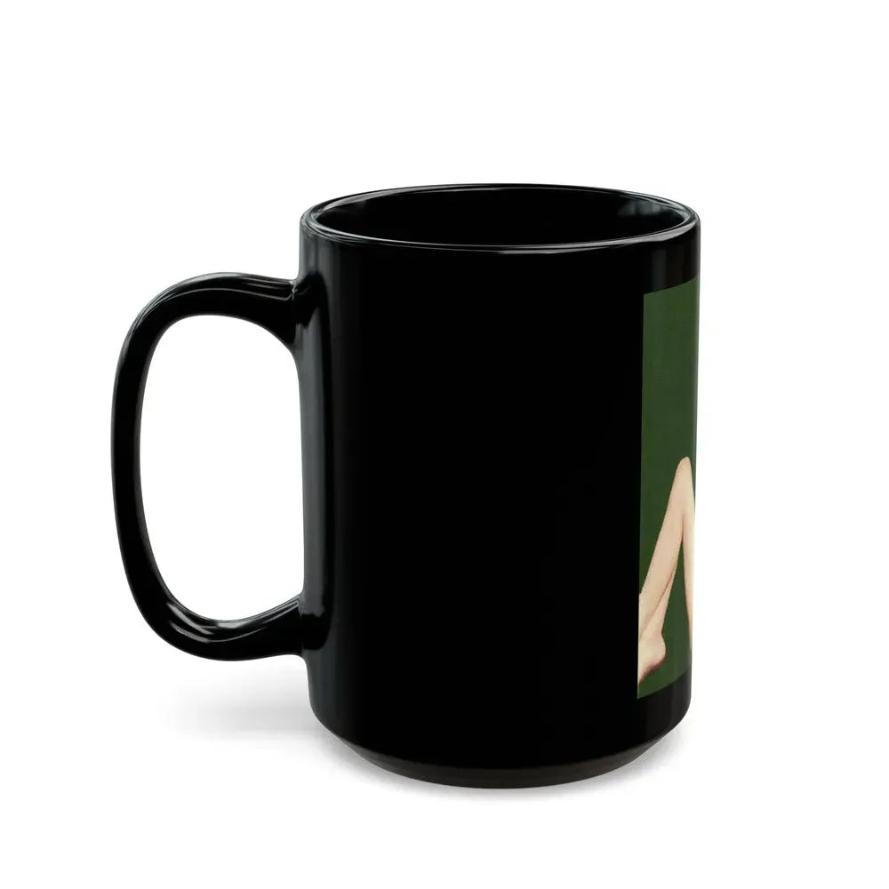Joi Lansing #101 (Vintage Female Icon) Black Coffee Mug - Go Mug Yourself