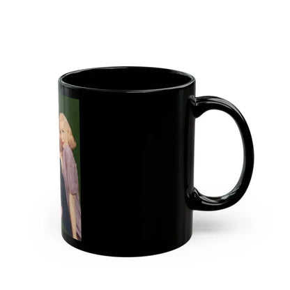 Joi Lansing #101 (Vintage Female Icon) Black Coffee Mug - Go Mug Yourself