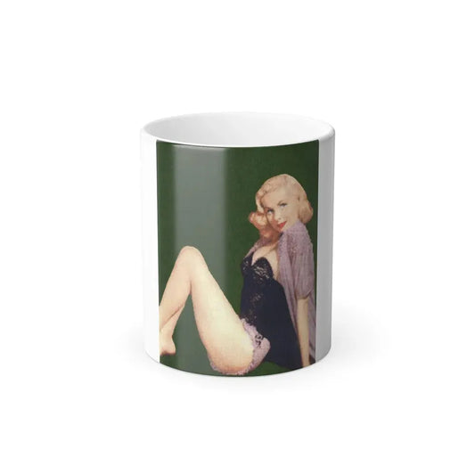 Joi Lansing #101 (Vintage Female Icon) Color Changing Coffee Mug 11oz - Go Mug Yourself