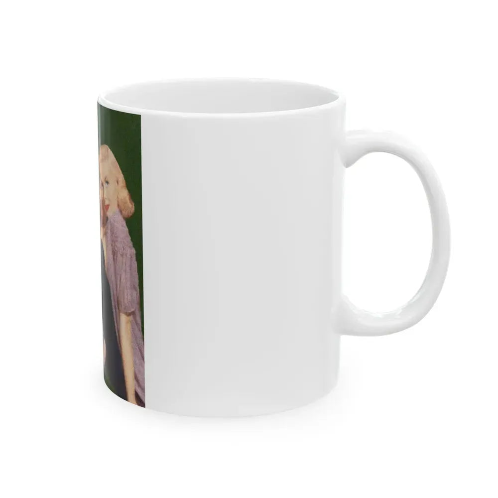 Joi Lansing #101 (Vintage Female Icon) White Coffee Mug - Go Mug Yourself