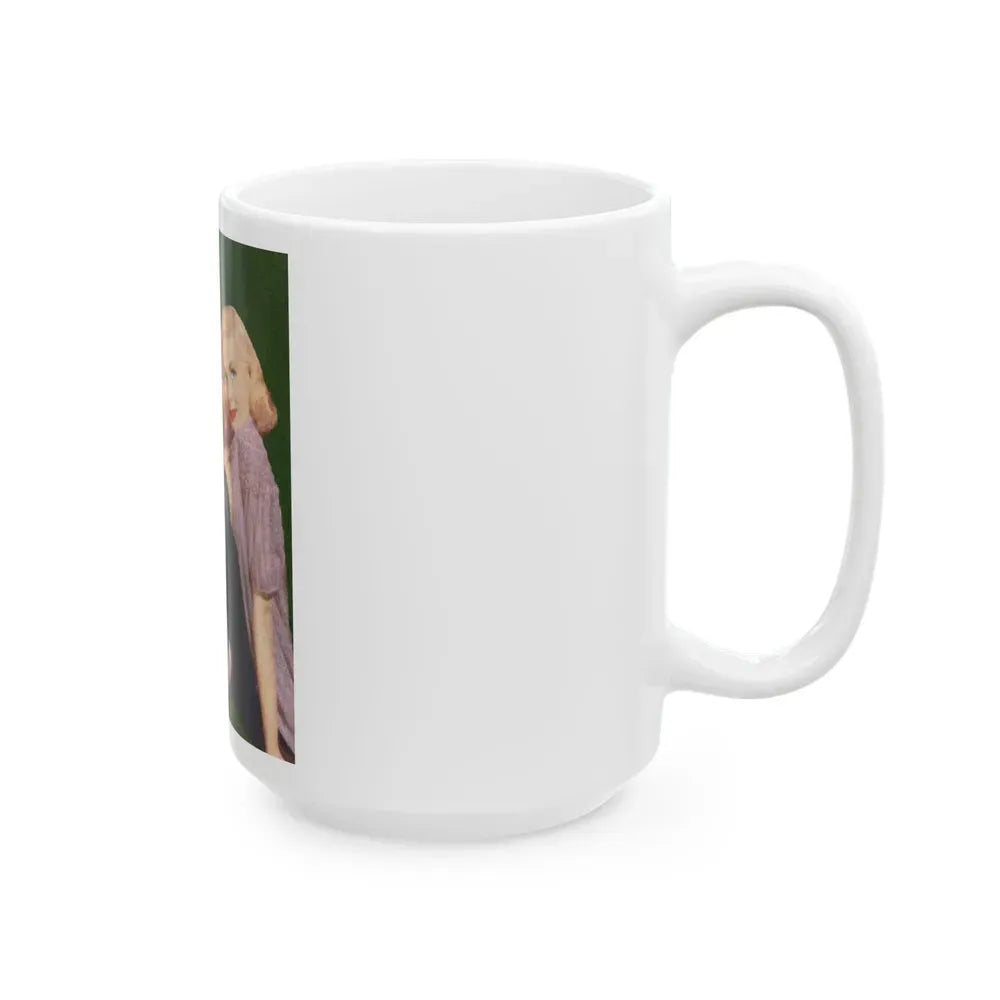 Joi Lansing #101 (Vintage Female Icon) White Coffee Mug - Go Mug Yourself