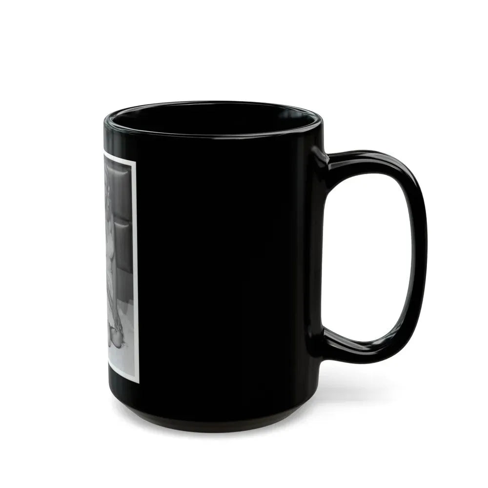 Joi Lansing #102 (Vintage Female Icon) Black Coffee Mug - Go Mug Yourself