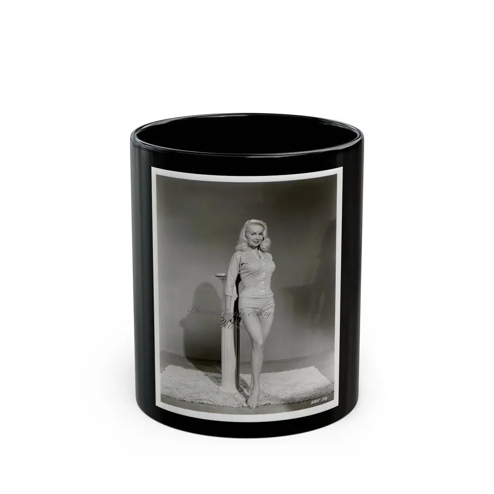 Joi Lansing #132 (Vintage Female Icon) Black Coffee Mug 11oz - Go Mug Yourself