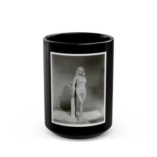 Joi Lansing #132 (Vintage Female Icon) Black Coffee Mug 15oz - Go Mug Yourself