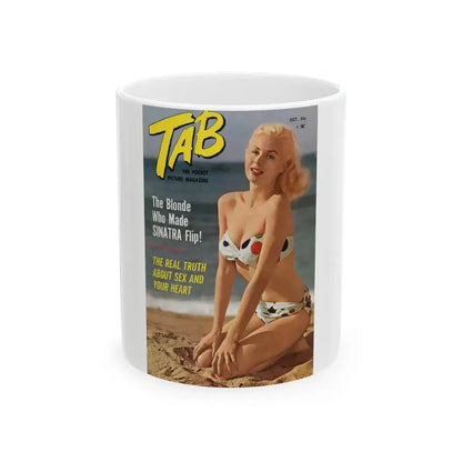 Joi Lansing #144 - Mag. Cover (Vintage Female Icon) White Coffee Mug 11oz - Go Mug Yourself