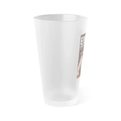 Joi Lansing #145 - Mag. Cover (Vintage Female Icon) Frosted Pint Glass 16oz - Go Mug Yourself