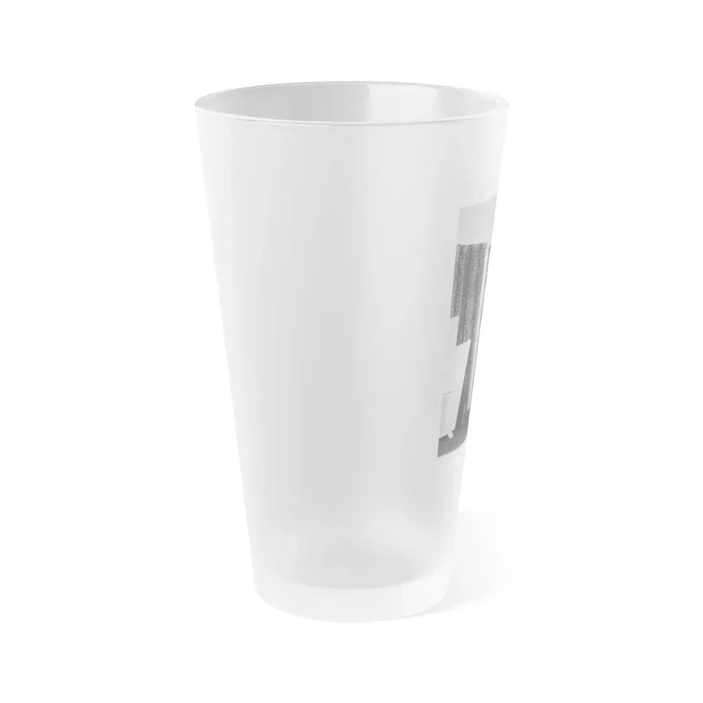 Joi Lansing #152 (Vintage Female Icon) Frosted Pint Glass 16oz - Go Mug Yourself