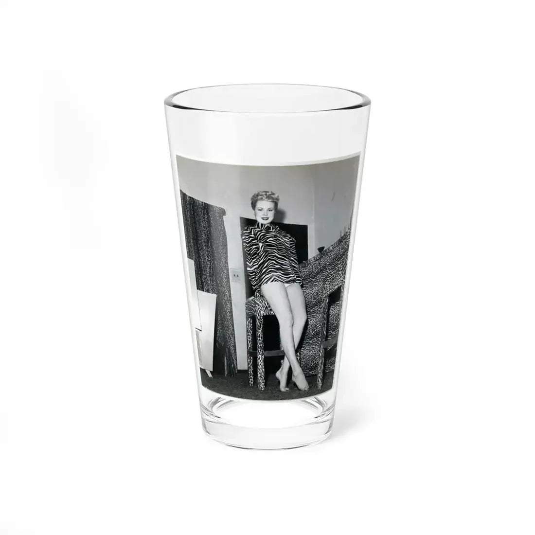 Joi Lansing #152 (Vintage Female Icon) Pint Glass 16oz 16oz - Go Mug Yourself