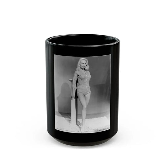 Joi Lansing #161 (Vintage Female Icon) Black Coffee Mug 15oz - Go Mug Yourself