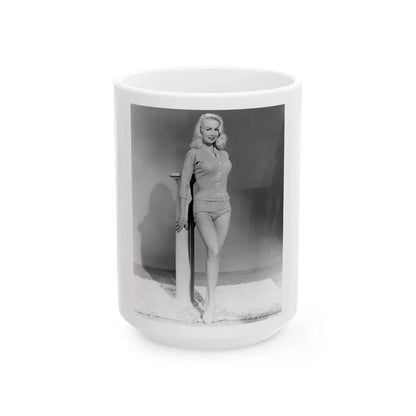 Joi Lansing #161 (Vintage Female Icon) White Coffee Mug 15oz - Go Mug Yourself