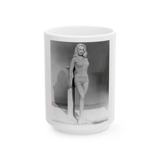 Joi Lansing #161 (Vintage Female Icon) White Coffee Mug 15oz - Go Mug Yourself