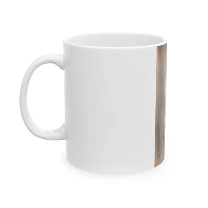 Joi Lansing #163 - 1 B&W Photo & Caption from Tab Digest Mag. Dec. '55 (Vintage Female Icon) White Coffee Mug - Go Mug Yourself