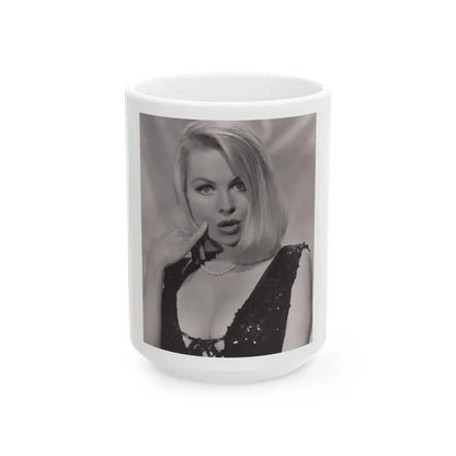 Joi Lansing #165 (Vintage Female Icon) White Coffee Mug 15oz - Go Mug Yourself