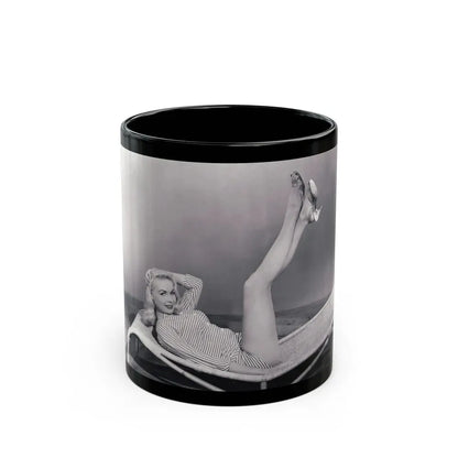 Joi Lansing #175 (Vintage Female Icon) Black Coffee Mug 11oz - Go Mug Yourself