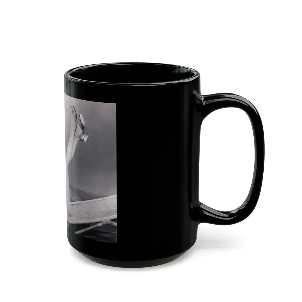 Joi Lansing #175 (Vintage Female Icon) Black Coffee Mug - Go Mug Yourself