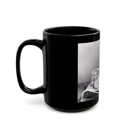 Joi Lansing #175 (Vintage Female Icon) Black Coffee Mug - Go Mug Yourself