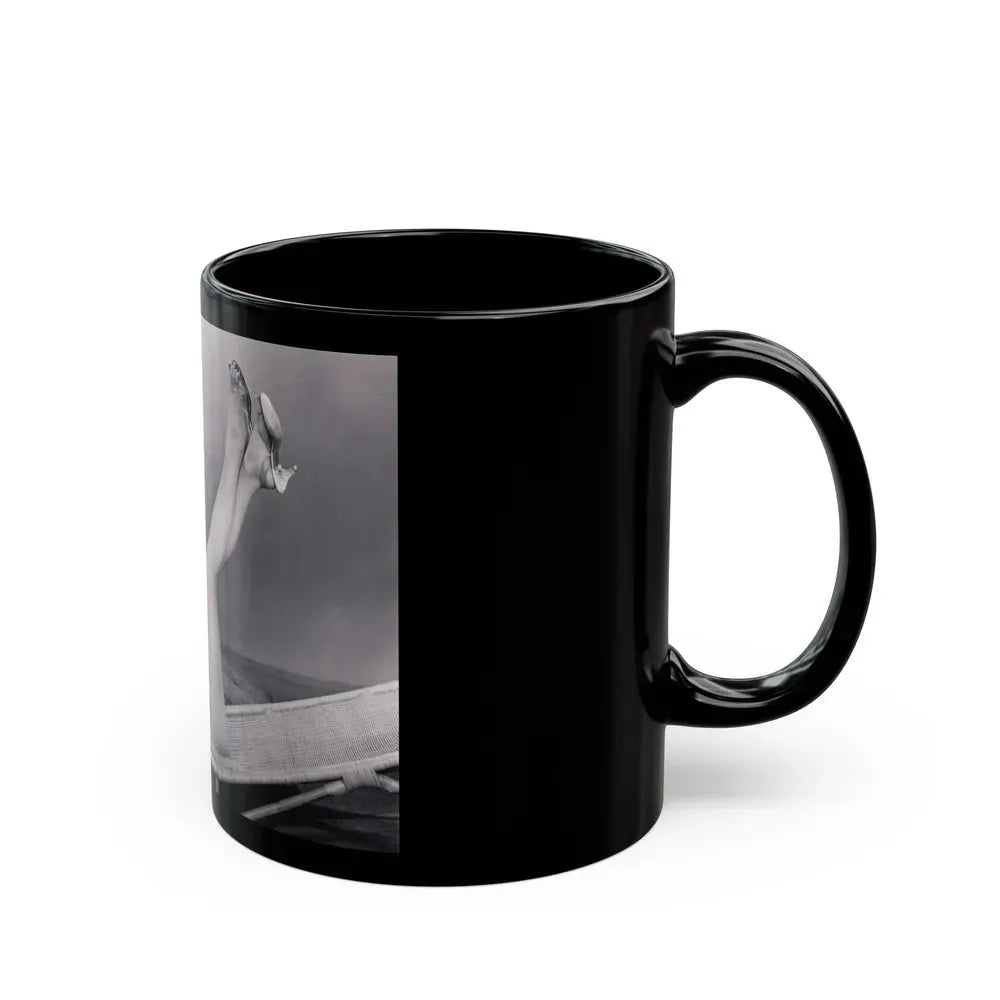 Joi Lansing #175 (Vintage Female Icon) Black Coffee Mug - Go Mug Yourself