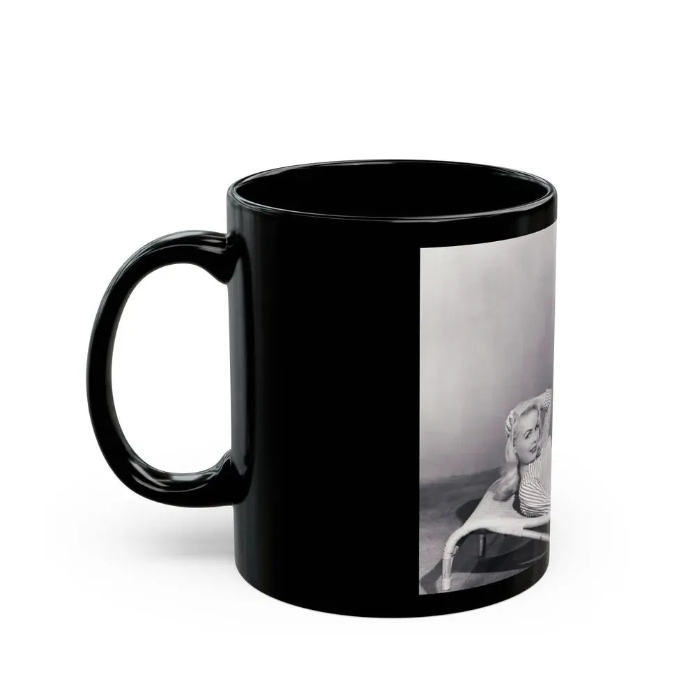 Joi Lansing #175 (Vintage Female Icon) Black Coffee Mug - Go Mug Yourself