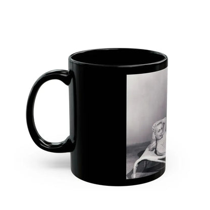 Joi Lansing #175 (Vintage Female Icon) Black Coffee Mug - Go Mug Yourself