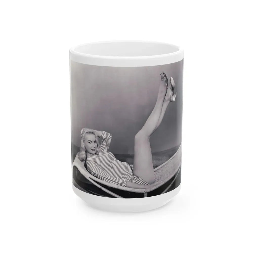 Joi Lansing #175 (Vintage Female Icon) White Coffee Mug 15oz - Go Mug Yourself