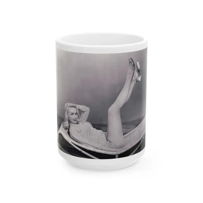 Joi Lansing #175 (Vintage Female Icon) White Coffee Mug 15oz - Go Mug Yourself
