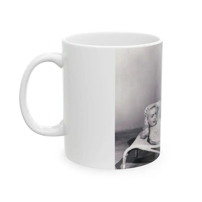Joi Lansing #175 (Vintage Female Icon) White Coffee Mug - Go Mug Yourself