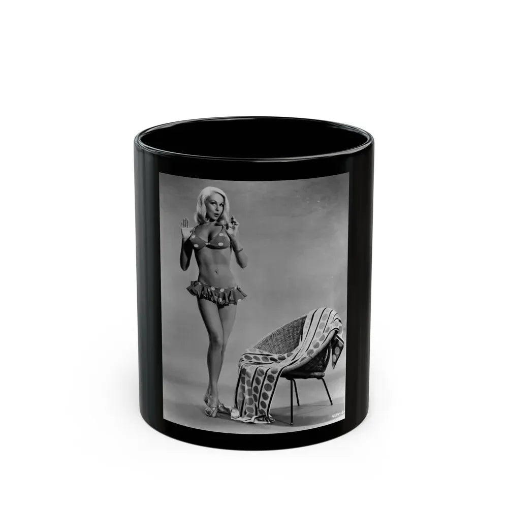 Joi Lansing #177 (Vintage Female Icon) Black Coffee Mug 11oz - Go Mug Yourself