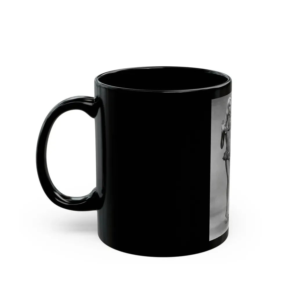 Joi Lansing #177 (Vintage Female Icon) Black Coffee Mug - Go Mug Yourself
