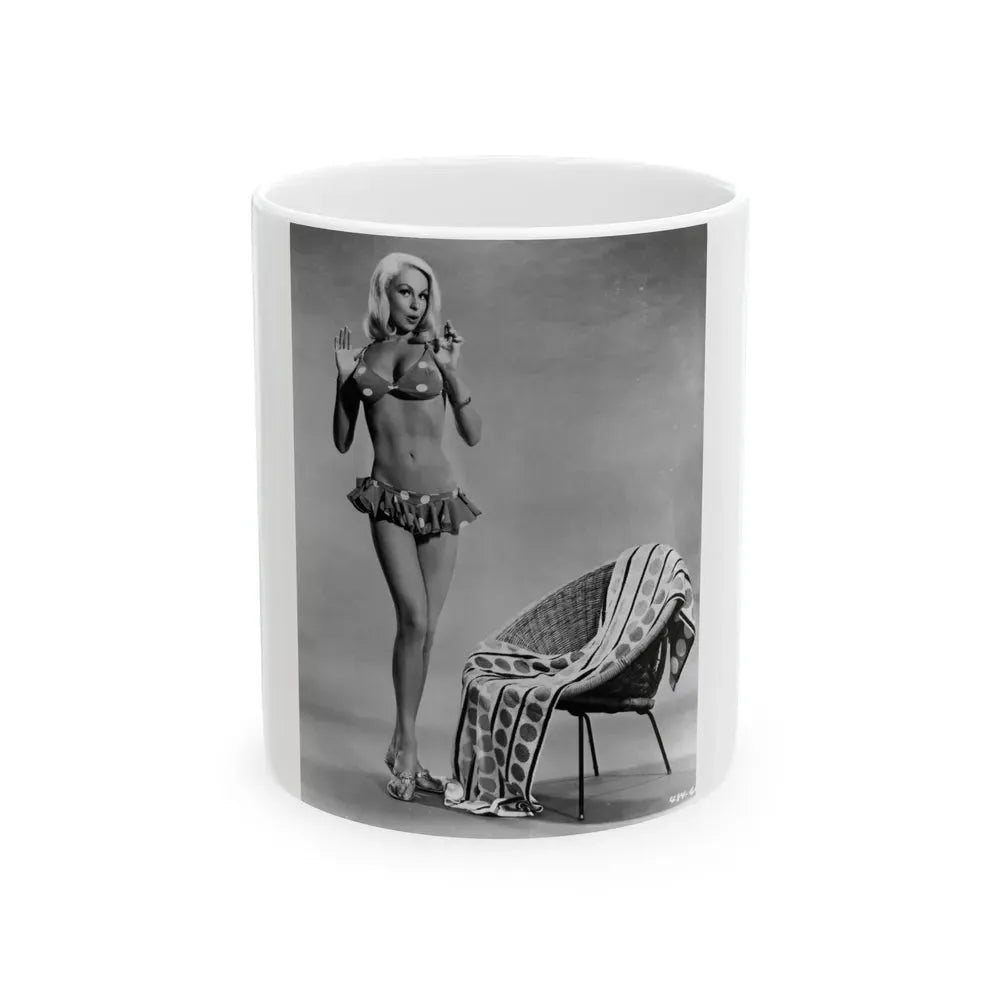 Joi Lansing #177 (Vintage Female Icon) White Coffee Mug 11oz - Go Mug Yourself