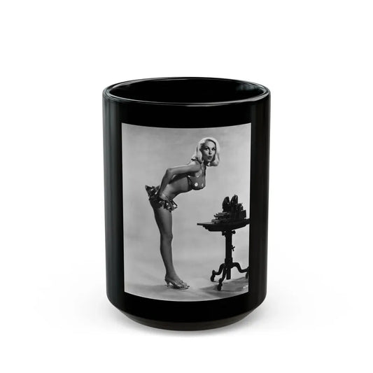 Joi Lansing #178 (Vintage Female Icon) Black Coffee Mug 15oz - Go Mug Yourself
