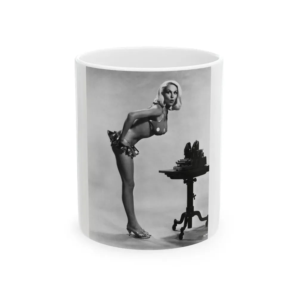 Joi Lansing #178 (Vintage Female Icon) White Coffee Mug 11oz - Go Mug Yourself