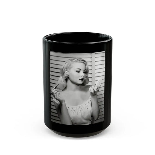 Joi Lansing #182 (Vintage Female Icon) Black Coffee Mug 15oz - Go Mug Yourself