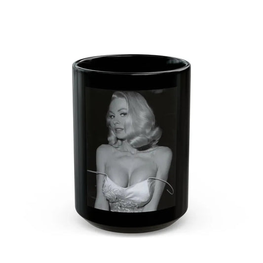 Joi Lansing #183 (Vintage Female Icon) Black Coffee Mug 15oz - Go Mug Yourself