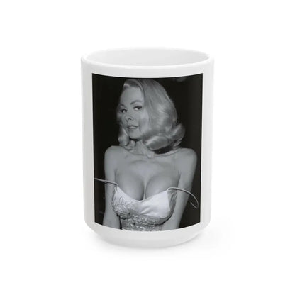Joi Lansing #183 (Vintage Female Icon) White Coffee Mug 15oz - Go Mug Yourself
