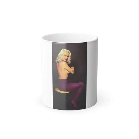 Joi Lansing #186 (Vintage Female Icon) Color Changing Coffee Mug 11oz - Go Mug Yourself