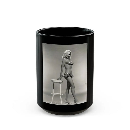 Joi Lansing #191 (Vintage Female Icon) Black Coffee Mug 15oz - Go Mug Yourself