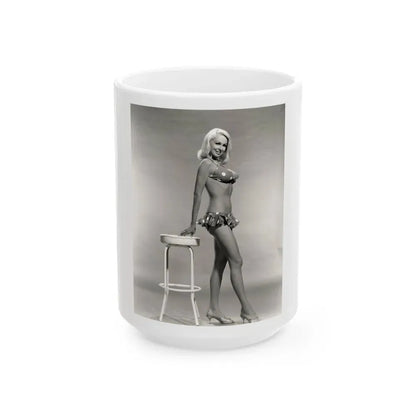 Joi Lansing #191 (Vintage Female Icon) White Coffee Mug 15oz - Go Mug Yourself