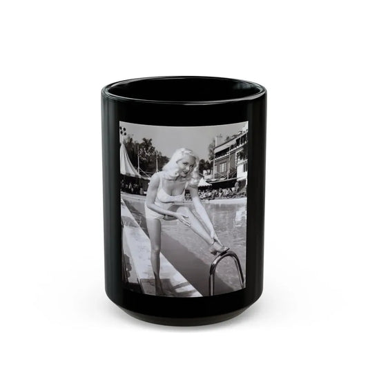 Joi Lansing #192 (Vintage Female Icon) Black Coffee Mug 15oz - Go Mug Yourself