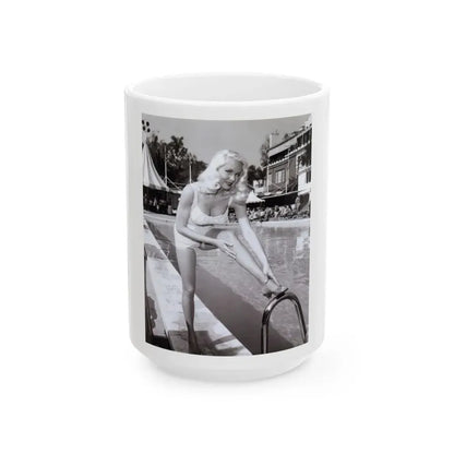 Joi Lansing #192 (Vintage Female Icon) White Coffee Mug 15oz - Go Mug Yourself