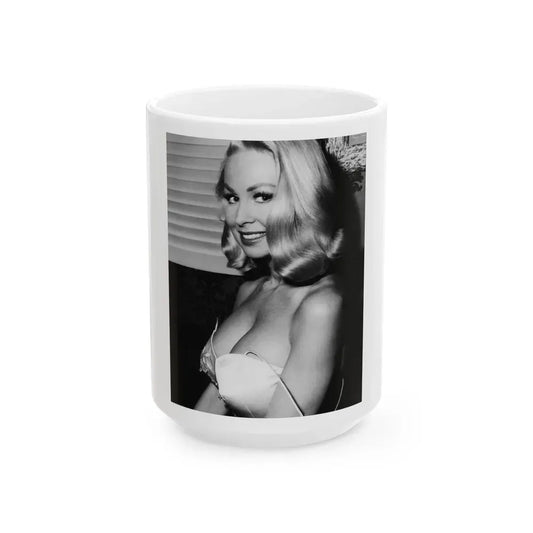 Joi Lansing #194 (Vintage Female Icon) White Coffee Mug 15oz - Go Mug Yourself