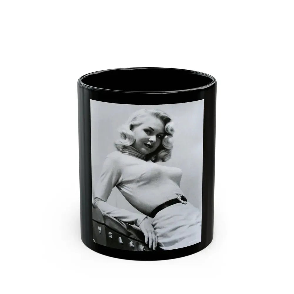 Joi Lansing #196 (Vintage Female Icon) Black Coffee Mug 11oz - Go Mug Yourself