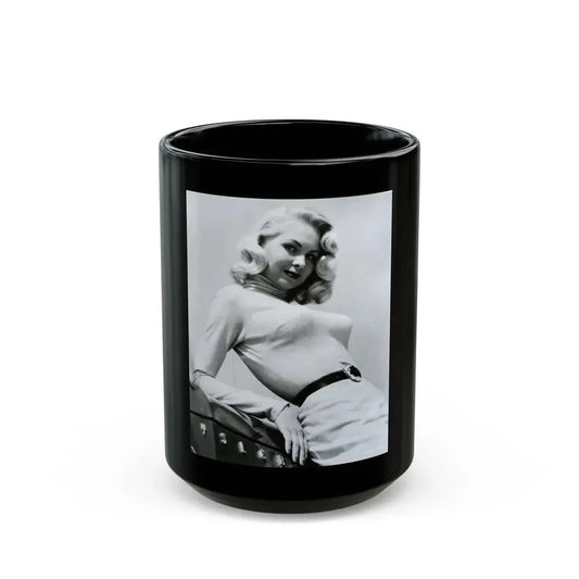 Joi Lansing #196 (Vintage Female Icon) Black Coffee Mug 15oz - Go Mug Yourself