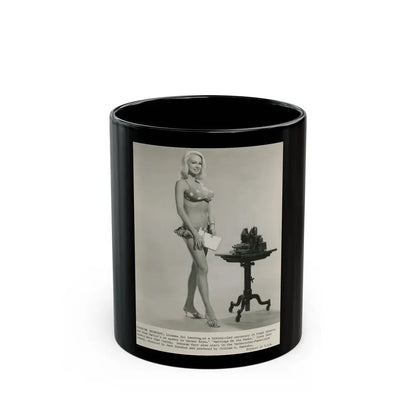 Joi Lansing #212 (Vintage Female Icon) Black Coffee Mug 11oz - Go Mug Yourself