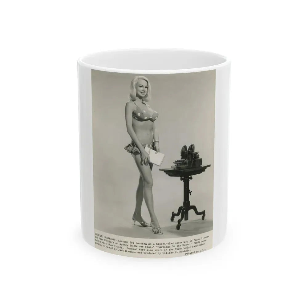 Joi Lansing #212 (Vintage Female Icon) White Coffee Mug 11oz - Go Mug Yourself