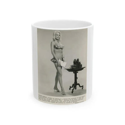 Joi Lansing #212 (Vintage Female Icon) White Coffee Mug 11oz - Go Mug Yourself